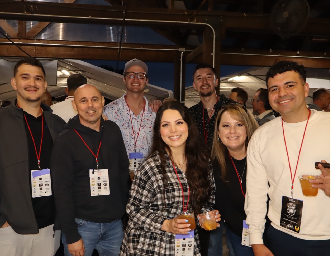 Kerri with industry friends at an event